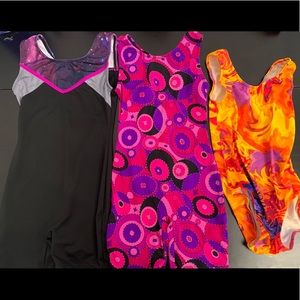 Gymnastics leotards (set of 3)
